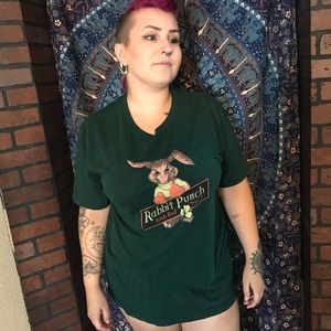 HELLA SOFT forest green Rabbit Punch Ale tee